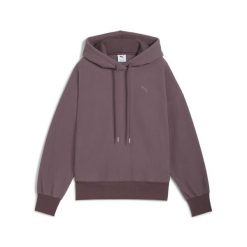 Damska zimowa bluza z kapturem HER o kroju oversize PUMA. Fioletowe bluzy sportowe damskie Puma, l, bez wzorów, z kapturem, do biegania. Za 269.00 zł.