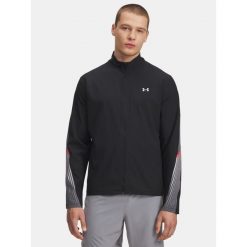 Kurtka Do Biegania Męska Under Armour Velociti Storm. Czarne kurtki męskie Under Armour, m, bez wzorów, bez kaptura. Za 229.99 zł.