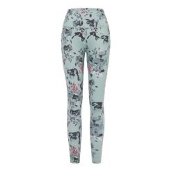 Damskie wpływowe legginsy. Zielone legginsy damskie Dare 2b, bez wzorów, na fitness i siłownię. W wyprzedaży za 129.99 zł.