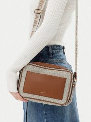 Michael Kors Torebka 32R5G5VC9B Kremowy. Białe listonoszki damskie Michael Kors, bez wzorów, ze skóry, bez dodatków. Za 704.99 zł.