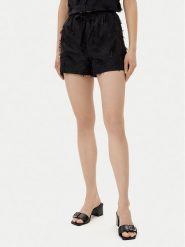 Silvian Heach Szorty materiałowe Clesti GPP25334SH Czarny Regular Fit. Czarne szorty damskie Silvian Heach, bez wzorów, z bawełny. Za 259.99 zł.