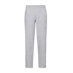 Męskie Klasyczne Spodnie Do Biegania Z Otwartym Dołem. Szare spodnie sportowe męskie Fruit of the Loom, m, bez wzorów, do biegania. Za 85.99 zł.