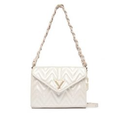 Torebka Guess. Białe torebki do ręki damskie Guess, z aplikacjami, klasyczne, bez dodatków. Za 289.99 zł.