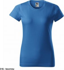 MALFINI Basic 134 - ADLER - Koszulka damska, 160 g/m - lazurowy L. Niebieskie t-shirty damskie Malfini, l, bez wzorów, bez kołnierzyka. Za 22.14 zł.