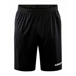 Szorty Craft evolve arbitre. Czarne krótkie spodenki sportowe męskie Craft, l, bez wzorów, z jersey, na fitness i siłownię. Za 245.00 zł.