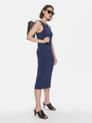 Weekend Max Mara Sukienka codzienna Astoria 2415321022 Granatowy Slim Fit. Niebieskie sukienki damskie Weekend Max Mara, na co dzień, m, bez wzorów, z wiskozy, bez kołnierzyka, bez ramiączek, proste. Za 689.99 zł.
