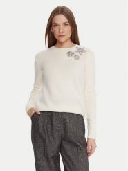 KAOS Sweter RI1KT022 Écru Regular Fit. Swetry damskie KAOS, m, bez wzorów, z wełny, bez kołnierzyka, bez ramiączek, bez kaptura. Za 939.99 zł.