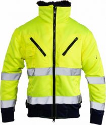 Kurtka męska Polstar OAB3 - BENEFIT HI VI BOMBER HI-VI 3W1 KAT.II KLASA 3, 280G/M2, POLIESTER/BAWEŁNA (80%/20%), - granat-żółty L. Żółte kurtki męskie Polstar, l, bez wzorów, z bawełny, bez kaptura. Za 202.86 zł.