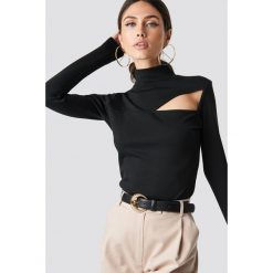 MANGO Pasek Oval - Black. Czarne paski damskie Mango, w paski. Za 60.95 zł.