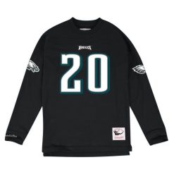 Bluza ls Philadelphia Eagles. Czarne bluzy męskie Mitchell & Ness, m, bez wzorów, bez kaptura. Za 477.50 zł.