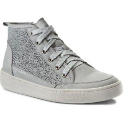 Sneakersy EDEO - 2365-783/783P.K. Popiel. Szare półbuty damskie Edeo, bez wzorów, z nubiku, bez obcasa, na płaskiej podeszwie, bez zapięcia. W wyprzedaży za 179.00 zł.