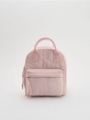 Plecak Hello Kitty - pastelowy róż. Czerwone torby i plecaki dziecięce Reserved, z tkaniny. W wyprzedaży za 59.99 zł.