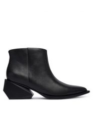 United Nude Botki Ricky Yoyo Mid 110410116 Czarny. Czarne botki damskie United Nude, ze skóry, bez obcasa, na słupku, bez zapięcia. Za 1,579.00 zł.
