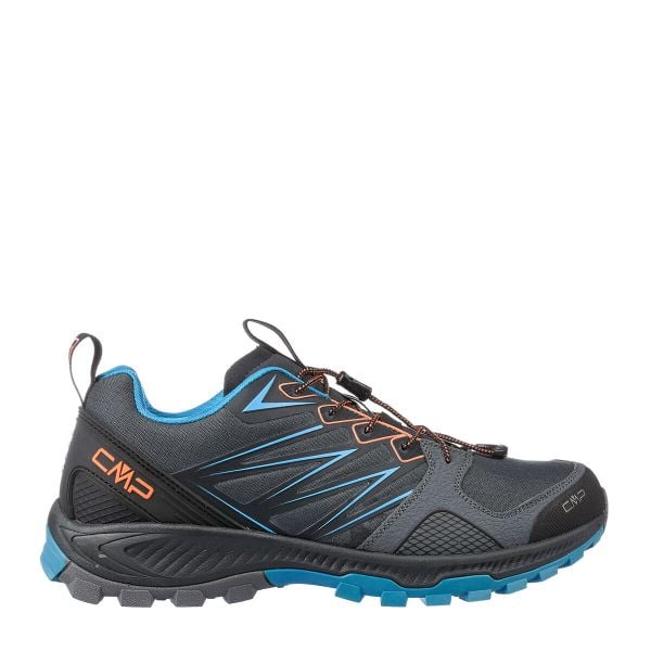Buty trailowe sportowe męskie CMP ATIK. Brązowe buty sportowe męskie CMP, bez zapięcia, do biegania. W wyprzedaży za 239.99 zł.