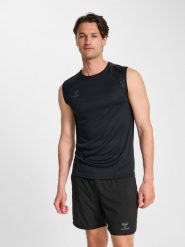 Tank top Hummel Pro. Czarne t-shirty męskie Hummel, l, bez wzorów, z materiału, sportowe, bez kołnierzyka. Za 170.50 zł.