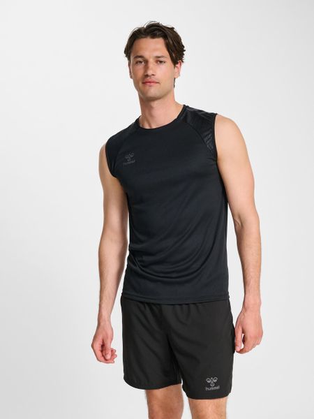 Tank top Hummel Pro. Czarne t-shirty męskie Hummel, l, bez wzorów, z materiału, sportowe, bez kołnierzyka. Za 169.50 zł.