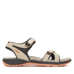 Trekkingi CMP. Brązowe sandały damskie CMP, bez wzorów, bez obcasa, bez zapięcia. Za 209.99 zł.