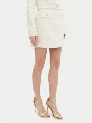 Guess Spódnica mini W5RD63 WGW82 Beżowy Regular Fit. Brązowe spódnice damskie Guess, xl, z aplikacjami, z syntetyku, mini. Za 237.00 zł.