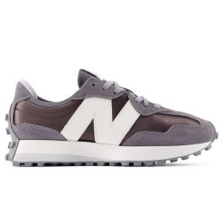 Buty damskie New Balance WS327GLB – szare. Szare obuwie sportowe damskie New Balance, bez wzorów, z dresówki. Za 399.99 zł.