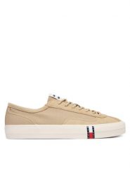 Tommy Jeans Tenisówki Archive Vulc Y2K EM0EM01760 Beżowy ciemny. Brązowe trampki męskie Tommy Jeans, bez wzorów, z jeansu, bez zapięcia. Za 369.99 zł.