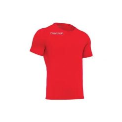 Jersey Macron matthew. Czerwone koszulki sportowe męskie Macron, bez wzorów, z jersey, bez kołnierzyka, bez ramiączek, do biegania. Za 216.50 zł.