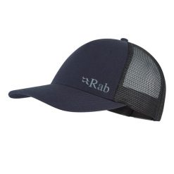 Czapka z daszkiem bawełniana Rab Trucker Logo Cap. Szare czapki i kapelusze damskie RAB, na zimę, bez wzorów, z bawełny. Za 119.99 zł.