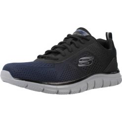 Buty SKECHERS TRACK-RIPKENT Czarny. Czarne buty sportowe męskie Skechers, z gumy, bez zapięcia, na fitness i siłownię. Za 249.99 zł.
