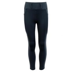 Dziewczęce legginsy jeździeckie z pełną przyczepnością BR Equitation. Niebieskie legginsy dla dziewczynek BR, bez wzorów, z gumy. Za 215.00 zł.