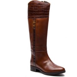 Oficerki GEOX - D Felicity C D84G1C 0436Y C0013 Brown. Brązowe kozaki damskie Geox, ze skóry. Za 799.00 zł.
