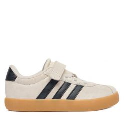 Sneakersy adidas. Brązowe trampki i tenisówki chłopięce Adidas, bez wzorów, bez zapięcia. Za 199.99 zł.