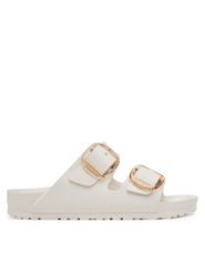 Birkenstock Klapki Arizona Big Buckle Eva 1029651 Biały. Białe klapki damskie Birkenstock, bez wzorów, z tworzywa sztucznego, bez obcasa. Za 269.99 zł.