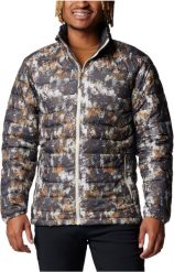 Columbia Powder Lite II Printed Jacket 2098394278 szary XL. Szare kurtki męskie Columbia, m, bez wzorów, bez kaptura. Za 335.04 zł.