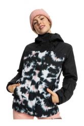 Kurtka narciarska damska Roxy Jetty 3in1. Czarne kurtki snowboardowe damskie Roxy, l, bez wzorów, z materiału, bez kaptura, narciarskie. Za 493.49 zł.