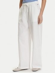 Tommy Jeans Spodnie materiałowe DW0DW22285 Biały Loose Fit. Białe jeansy damskie Tommy Jeans, xl, bez wzorów, z jeansu. Za 409.99 zł.