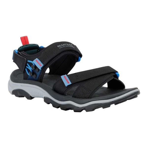 Sandały Męskie Blaze. Czarne sandały męskie Regatta, z gumy, bez zapięcia. Za 238.99 zł.