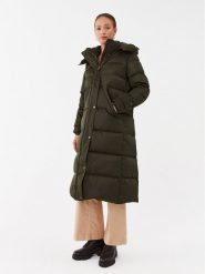 Guess Płaszcz zimowy W3BL41 WFSW2 Khaki Regular Fit. Brązowe kurtki damskie Guess, na zimę, s, z aplikacjami, z syntetyku, bez kaptura. Za 869.99 zł.