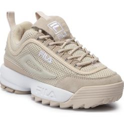 Sneakersy FILA - Disruptor Mm Low Wmn 1010607.00Y Antique White. Brązowe półbuty damskie Fila, bez wzorów, z materiału, bez obcasa, na płaskiej podeszwie, bez zapięcia. Za 519.00 zł.