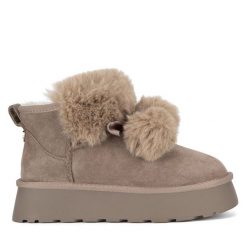 Śniegowce Eva Minge. Szare śniegowce i trapery damskie Eva Minge. Za 319.00 zł.