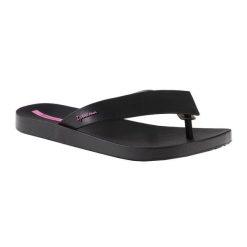 Japonki plażowe damskie Ipanema Hit. Czarne klapki damskie Ipanema, bez wzorów, z gumy, sportowe, bez obcasa. Za 37.99 zł.