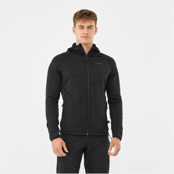 Bluza trekkingowa techniczna męska Viking Jukon Hoodie z kapturem na zamek. Czarne bluzy męskie Viking, m, bez wzorów, z kapturem. Za 272.51 zł.