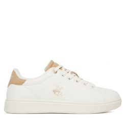 Trampki Beverly Hills Polo Club. Białe trampki i tenisówki damskie Beverly Hills Polo Club, bez wzorów, bez zapięcia. Za 169.99 zł.