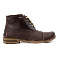 Olivier Zimowe Buty Męskie Śniegowce 120 Brązowe. Brązowe śniegowce i trapery męskie na jesień, z materiału, eleganckie, bez zapięcia. Za 408.14 zł.