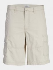Jack & Jones Junior Szorty materiałowe Jpstcole 12254171 Beżowy Loose Fit. Brązowe szorty dla chłopców Jack & Jones Junior, bez wzorów, z bawełny. Za 79.99 zł.