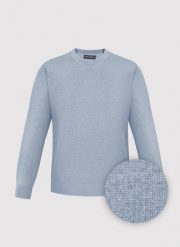 PAKO LORENTE - Jasnoniebieski sweter męski v-neck. Swetry przez głowę męskie Pako Lorente, na jesień, m, bez wzorów, z bawełny, bez kołnierzyka. Za 199.99 zł.