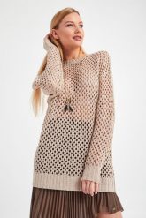 Sweter PATRIZIA PEPE. Swetry damskie Patrizia Pepe, m, bez wzorów, bez kołnierzyka, bez ramiączek, bez kaptura. W wyprzedaży za 534.77 zł.