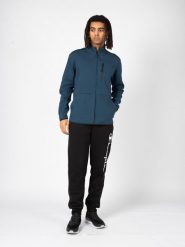 Bluza trekking męska Full-zip. Niebieskie bluzy męskie Champion, m, bez wzorów, z bawełny, bez kaptura. Za 199.00 zł.