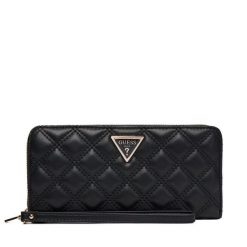 Portfel Guess. Czarne portfele damskie Guess, z aplikacjami. Za 199.99 zł.