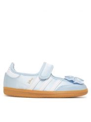 Adidas Baleriny Disney Samba Jane IH1755 Błękitny. Niebieskie baleriny dziewczęce Adidas, bez wzorów, z materiału, bez zapięcia. Za 259.99 zł.