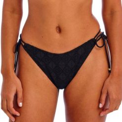 Damskie figi do kostiumu kąpielowego z rozcięciem Freya Nomad Nights. Czarne figi damskie FREYA ACTIVE, xs, bez wzorów. Za 176.50 zł.