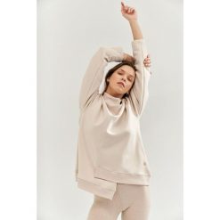 Bluza do jogi Moonholi Comfy Milky Way Sweatshirt z asymetrycznym krojem. Brązowe bluzy damskie MOONHOLI, l, bez wzorów, bez kaptura. Za 429.00 zł.